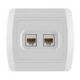 STATUS Komun. prik. RJ45 8/8 sa dva modula Cat6 UTP