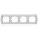 STATUS Cetvorostruki ukrasni okvir horizontalni beli