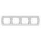 ROYAL Cetvorostruki ukrasni okvir horizontalni bela