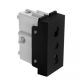 1M Dvop. prik. 10A/250V 2P crn a it. stand. P10 2P euro plast