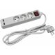 Produzni kabel sa 3 mesta/1.5m p 3x1.5 2xUSB 16A 250V bela