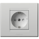 PR Classic Priklj. dvopolna po c.jez.s zastitom 16A 250V bela