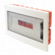 Raz. kutije u zid ravna dimj.v rata1×18 18 modul. IP40. H×