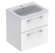 LAVABO UGRADNI 588x502mm SA ORM. SA 2 FIOKE SELNOVA SQUARE BELI Geberit 501.236.00.1