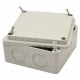 Kutija elektronike svetlo siv a pun poklopac100×100×50mm. IP