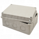 Kutija elektronike svetlo siv a pun poklopac150×110×70mm. IP