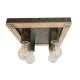 SIMONA Nadgradna lampa 4xE27 230V Metal-Drvo