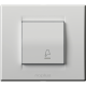PR Classic Taster sklopka za z vono s lokatorom 10A 250V bela